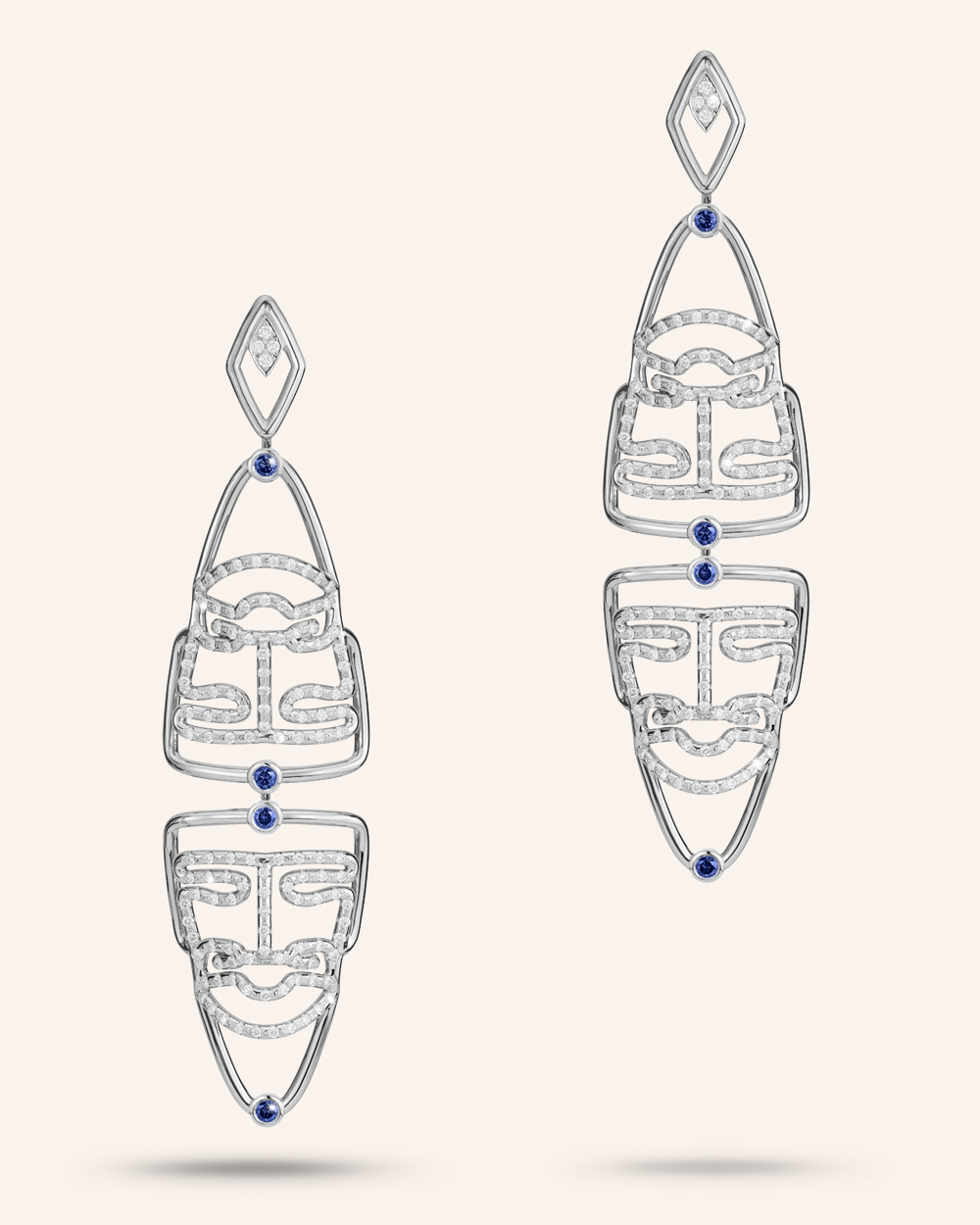 "The Double Warrior" Earrings