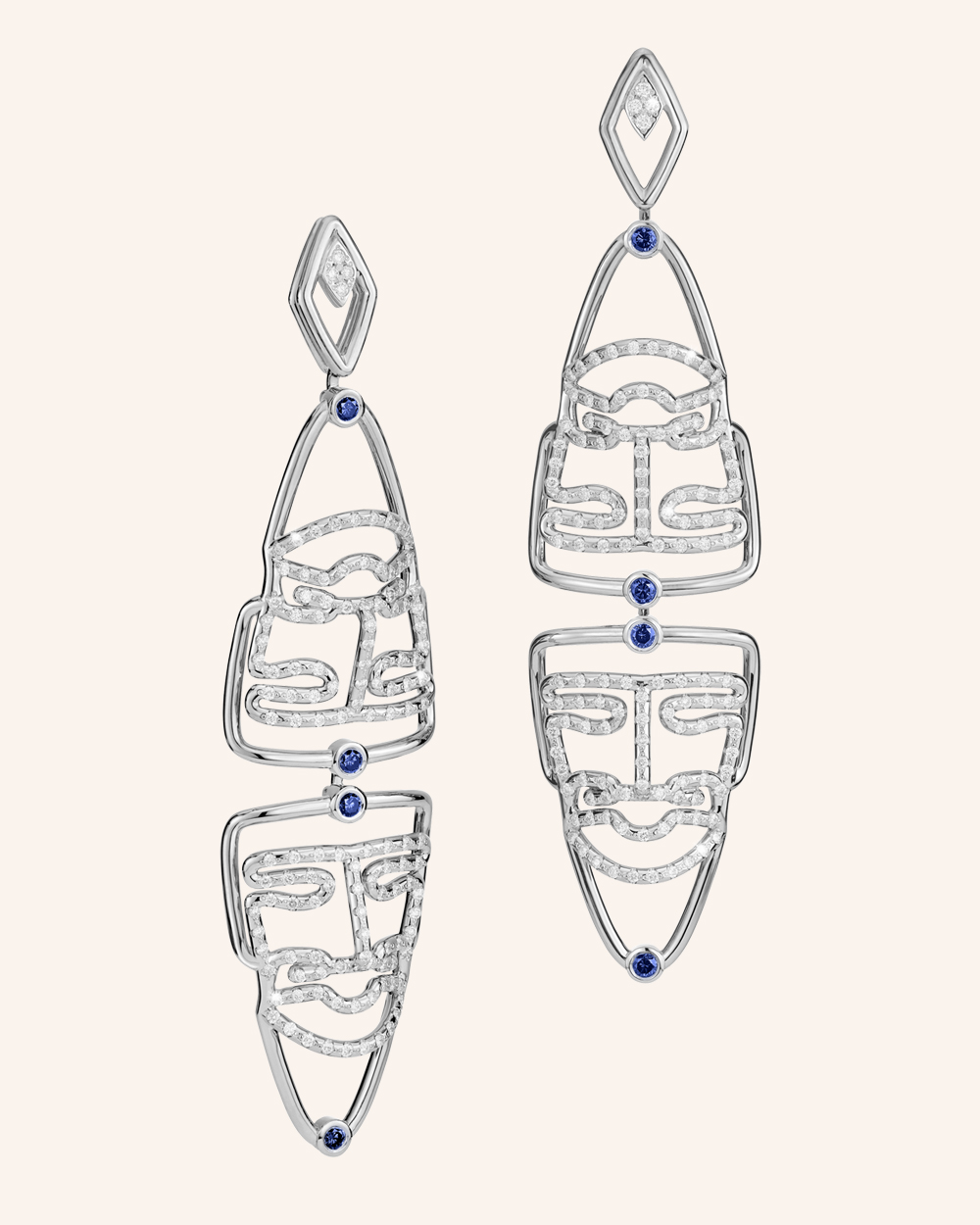 s by salanitro warrior necklace white gold 4