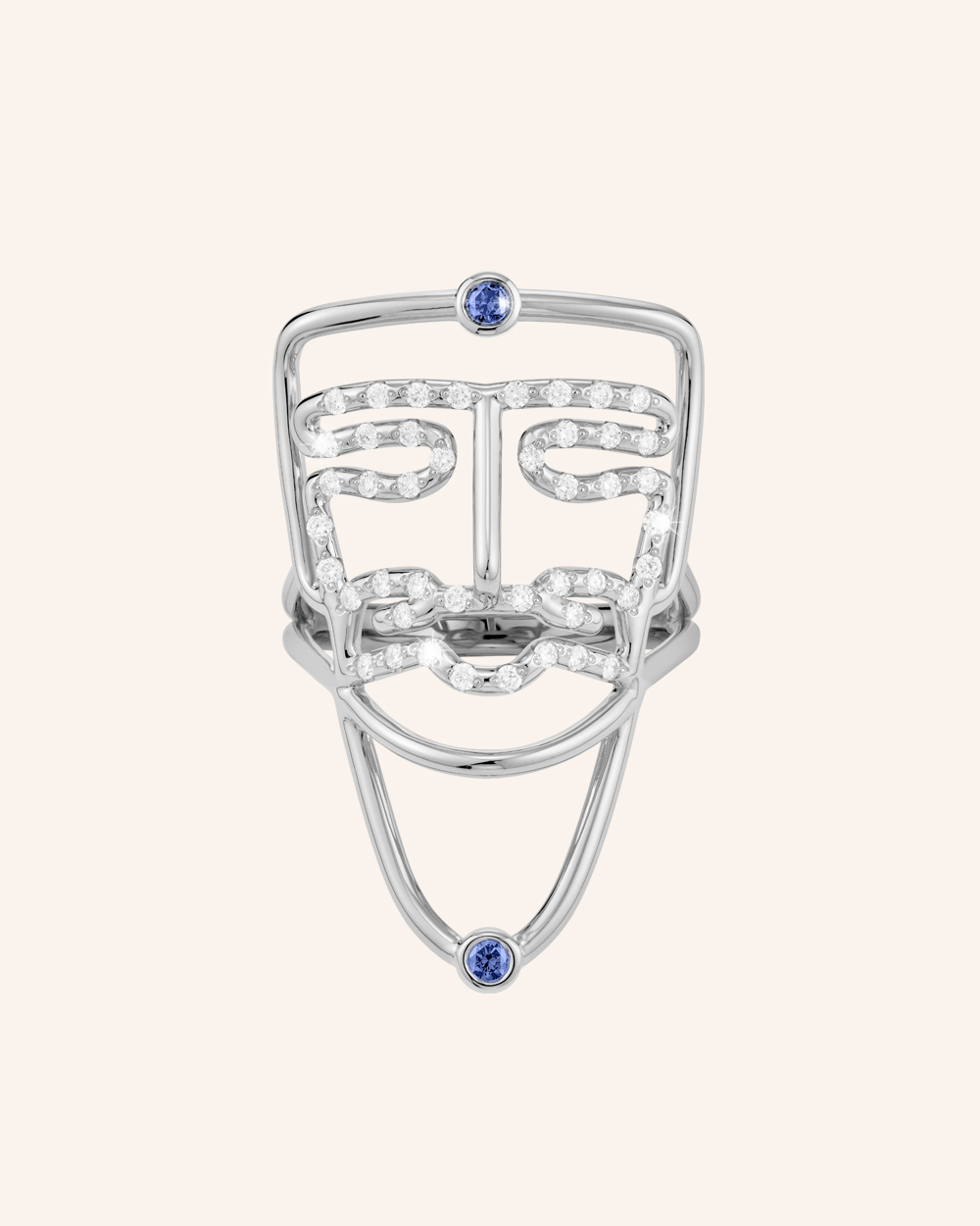 s by salanitro warrior ring white gold small 1